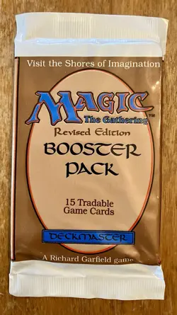 MTG Magic the Gathering Revised 3rd Edition 1994 Booster Pack Factory Sealed - Image 1