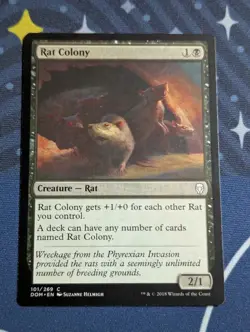 Rat Colony Normal C Dominaria 101 - Near Mint - MTG - Image 1