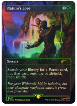Nature's Lore - Borderless Foil Secret Lair MTG - Image 1