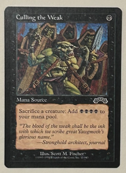 Culling the Weak Exodus Lightly Played LP MTG Magic Regular (1) - Image 1