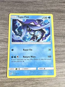 Tapu Fini 53/236 Rare SM - Unified Minds NM - LP Pokemon TCG - Image 1