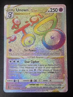 Unown VSTAR 199/195 - Silver Tempest - Secret Rare - Pokemon - Image 1