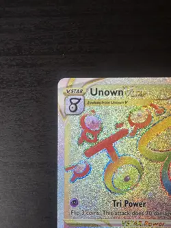 Unown VSTAR 199/195 - Silver Tempest - Secret Rare - Pokemon - Image 2