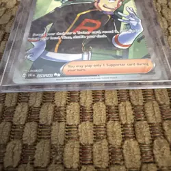 Destined Rivals Team Rocket’s Petrel Ultra Rare Full Art Holographic Trainer NM - Image 4