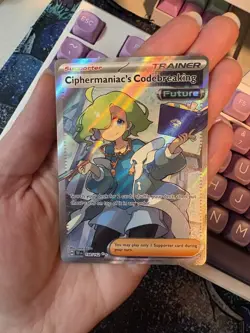 Pokemon TCG Ciphermaniac's Codebreaking 198/162 SV05: Temporal Forces Holo NM - Image 3