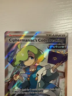 Pokemon TCG Ciphermaniac's Codebreaking 198/162 SV05: Temporal Forces Holo NM - Image 5