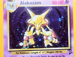 2000 Pokemon Base Set 2 Alakazam #1 - English Holo 1/130 - VINTAGE - Image 4