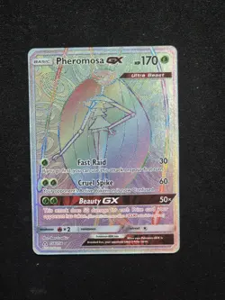 Pokemon Pheromosa GX (Secret Rare) Secret Rare Holo SM - Ultra Prism 158/156 NM - Image 1