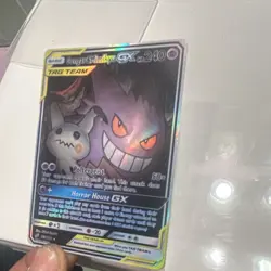 Pokemon Gengar & Mimikyu GX TAG TEAM Ultra Rare Full Art Holo SM Team Up 165/181 - Image 5