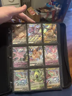 POKEMON CARD BINDER MIXED LOT EX VINTAGE SHADOWLESS POKEMON CARDS - Image 1