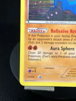 Pokemon TCG Lucario 80/113 Legendary Treasures Holo Rare LP - Image 5