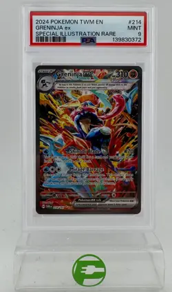 Pokemon TCG Twilight Masquerade Greninja ex 214/167 English PSA 9 - Image 1