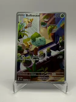 Pokemon TCG Bulbasaur Stellar Crown Illustration Card 143/142 - Image 1