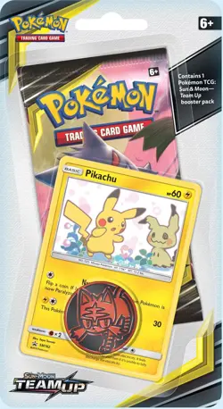 Pokemon TCG Sun & Moon Team Up Blister Pack with Mimikyu Promo SEALED - Image 1