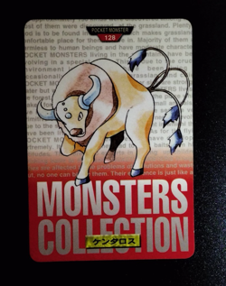 Sandslash Tauros Green Bandai Carddass Series 1-2 G Pokemon Japanese ~ A18 - Image 4