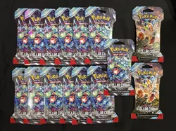 Pokemon TCG Stellar Crown Booster Pack Lot Of 15. New Sealed. - Image 1