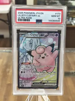PSA 10💫 Pokemon | Journey Together | Lillie’s Clefairy ex 173/ 159 | Ultra Rare - Image 1