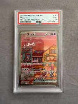 PSA 9 Mew Ex Pokemon Card TCG - 2023 151 UPC Promo #053 - Image 1