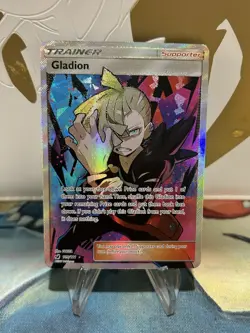 Gladion 109/111 Pokemon Crimson Invasion Sun Moon Full Art Card NM - Image 1