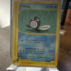 Pokemon Poliwag 87/100 EX Sandstorm Basic Pokemon Card English 2003 Regular - Image 2