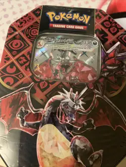Pokemon TCG Scarlet & Violet Paldean Fates Charizard ex 4 Pack Tin - New Sealed - Image 5