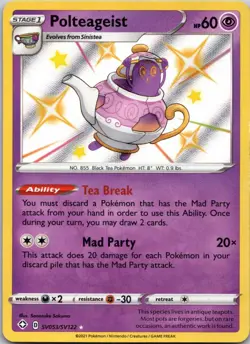 Polteageist SV053/SV122 NM Pokemon Card TCG Shining Fates - Image 1