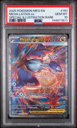 2025 POKEMON MEG EN-MEGA EVOLUTION #181 MEGA LATIAS EX PSA 10 - Image 1