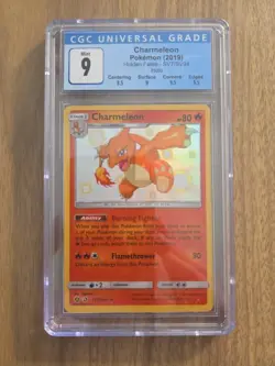 POKEMON CGC 9 Old label Charmeleon SV7/SV94 Hidden Fates: Shiny Vault Holo - Image 1