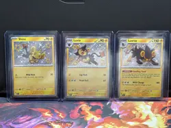 Shinx & Luxio & Luxray Shiny Holo Rare Paldean Fates NM Pokemon Baby 135 136 137 - Image 1