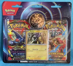 ⭐Pokemon Mega Evolution & Phantasmal Flames Blister 2Pack Raikou Promo Coin⭐ - Image 2