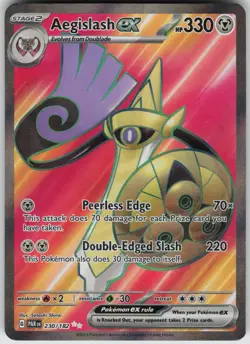 Aegislash ex Ultra Rare SV04: Paradox Rift 230/182 Pokemon - Image 1