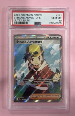 Pokemon Ethan’s Adventure 221/182 Ultra Rare PSA 10 GEM 💎 MINT - Image 1