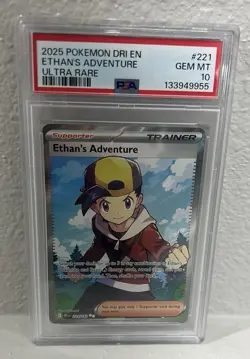 Pokemon Ethan’s Adventure 221/182 Ultra Rare PSA 10 GEM 💎 MINT - Image 3