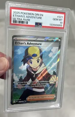 Pokemon Ethan’s Adventure 221/182 Ultra Rare PSA 10 GEM 💎 MINT - Image 4