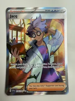 Pokemon TCG Jacq 236/198 Scarlet & Violet Base Set Holo Rare Near Mint - Image 1