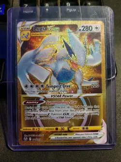 Pokemon TCG. Lugia Vstar 211/195 Silver Tempest Gold Secret Rare MINT/NEAR MINT - Image 1