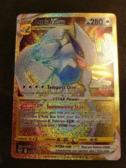 Pokemon TCG. Lugia Vstar 211/195 Silver Tempest Gold Secret Rare MINT/NEAR MINT - Image 3