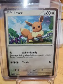 POKEMON 043 BLACK STAR PROMO EEVEE 043 COSMO HOLO MINT - Image 1