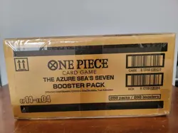 One Piece TCG OP-14 The Azure Sea's Seven Booster Box Case FACTORY SEALED - Image 2
