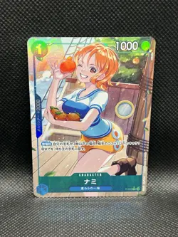 Nami P-053 FULL ART FOIL PRB01 One Piece Card The Best CCG Bandai Japanese MINT - Image 4