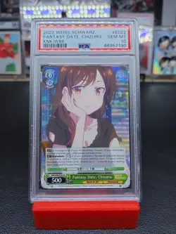 PSA 10 (Pop 2) 2022 FANTASY DATE CHIZURU WEISS SCHWARZ Rent A Girlfriend #E022 - Image 1