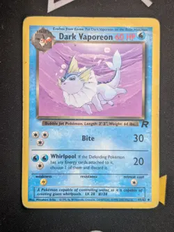 Dark Vaporeon - 45/82 - Pokemon Team Rocket Unlimited Card HP - Image 1