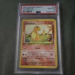 Pokemon Salameche French 1st Edition PSA 10 Base Set 46/102 TCG Card - Image 1