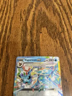 Pokemon TCG Vaporeon EX Double Rare Holo Card 23/131 Prismatic Evolutions NM - Image 3