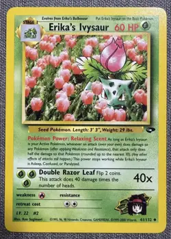 Pokemon TCG Erika's Ivysaur Gym Challenge Card 41/132 Near Mint - Image 1