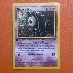 VINTAGE Unown Lot - 8 x Unown (3 x 1st Ed.) Neo Discovery Pokemon TCG Cards - Image 2