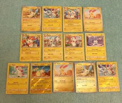 MINUM & PLUSLE BUNDLE OF POKEMON CARDS - Image 1