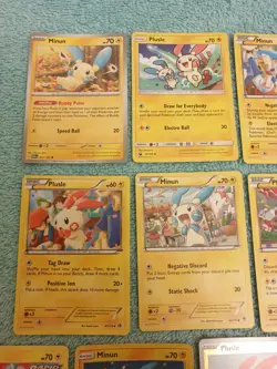 MINUM & PLUSLE BUNDLE OF POKEMON CARDS - Image 2