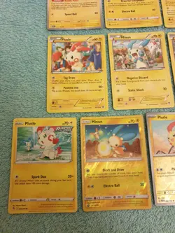 MINUM & PLUSLE BUNDLE OF POKEMON CARDS - Image 4