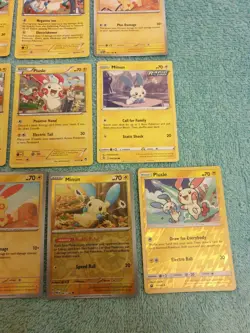 MINUM & PLUSLE BUNDLE OF POKEMON CARDS - Image 5
